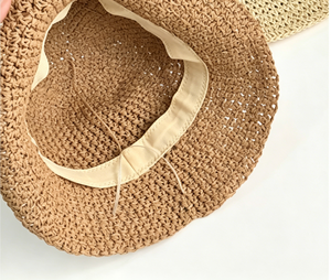 Women's Straw <b>Hat</b> Openwork Breathable Woven Straw Fisherman's <b>Hat</b> <b>Summer</b> Beach Outing Sun Protection <b>Hat</b> - Product Image 4