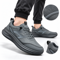 Baskets basses en maille respirante à semelle épaisse et légère, à lacets, pour la marche et le sport, chaussures décontractées pour hommes