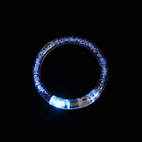 Bracelet Lumineux LED en Acrylique avec 10 Modes d'Éclairage, Bracelet Clignotant pour Faveurs de Fête d'Halloween et Événements Nocturnes