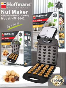 Machine à noix Hoffmans haute puissance 1400W, 220V, électrique, pour gâteaux aux noix et desserts, avec plaques antiadhésives, pour le marché africain - Product Image 3