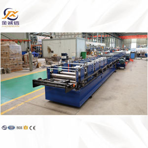 Automatische Maßgeschneiderte Wasserrinne-Rollformmaschine Neues Design Verzinkte Regenrinnen-Herstellungsmaschine - Product Image 2