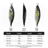 Leurre de pêche en rivière 3D imprimé UV lumineux style japonais, plaque en fer 60g, leurre bionique pour jigging de bar, Little Jack Made Metal