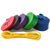 Juego de Bandas de Resistencia de Látex de 2080 mm con Logotipo Personalizado, 5 Bandas para Ejercicios de Yoga y Entrenamiento de Fuerza