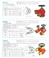 Hydrant d'incendie à double sortie / Double entrée en alliage de cuivre de 80 mm et 100 mm avec valve anti-retour intégrée et drain