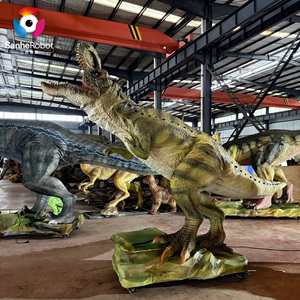 Hochwertiger Jurassic Theme Park Animatronic Dinosaurier Statue Großes <span class=keywords><strong>Trex</strong></span> Roboter modell für Einkaufs zentrum Kindertag stätte Dekoration für - Product Image 6