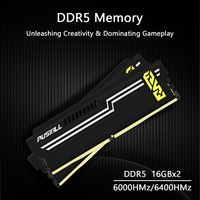 PUSKILL DDR5 Gaming RAM 16GB 32GB 64GB 4800-6400MHz Desktop PC Memory with Heat Spreader