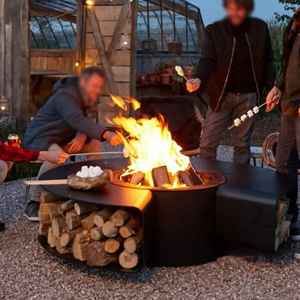 Custom Cast Iron Wood Burning Fireplace <b>Fire</b> <b>Pit</b> Furnture Outdoor Set - Product Image 3