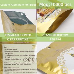 Sacs d'emballage personnalisés imprimés, pochettes verticales en aluminium refermables avec logo <span class=keywords><strong>pour</strong></span> patchs de plâtre <span class=keywords><strong>pour</strong></span> les pieds - Product Image 2