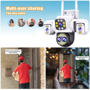 Yoosee 18MP Outdoor Wifi Security Camera 3 Lens 10X Zoom Night Vision Network PTZ Two Way Audio AI Motion Tracking CCTV Cameras - Product Image 3