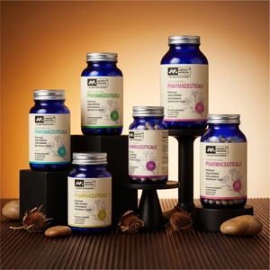 Bouteilles en verre à large ouverture de haute qualité pour les soins de santé, flacons de luxe en verre givré pour pilules et capsules - Product Image 3
