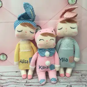个性化软毛绒公仔兔子公仔女孩生日礼物圣诞礼物布娃娃手工制作