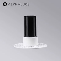 Mini spot LED encastré architectural 3W 1mm pour plafond, noir, pour escalier, finition or