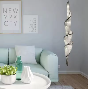 nordic italian design tassel aluminum silver chain <b>Chandeliers</b> Pendant Lights for <b>living</b> <b>room</b> - Product Image 2