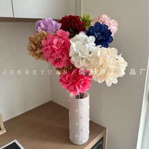 ดอกไฮเดรนเยียประดิษฐ์สีชมพูสำหรับงานแต่งงาน ตกแต่งบ้าน จัดดอกไม้ อุปกรณ์ประกอบฉากถ่ายภาพกลางแจ้ง - Product Image 4
