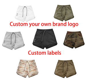 Evertop 2-In-1 Zomermode Heren Gym Joggingshorts Dubbele Lagen Kort Deportivo Hombre Mesh 100% Polyester Oem Formele Stijl - Product Image 3