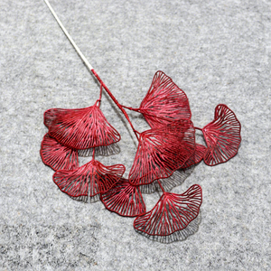 Fleurs artificielles <span class=keywords><strong>bordeaux</strong></span> pour mariage, décorations florales en plastique pour plafonds et allées de lieux de réception - Product Image 5