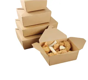 Preço de fábrica batatas fritas nuggets de frango frito caixa de papel para embalagem de alimentos venda quente caixas para levar alimentos