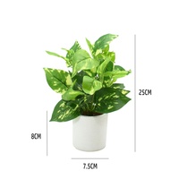 Plantes artificielles avec pot, plantes d'intérieur artificielles réalistes, plante artificielle en pot pour la maison, le bureau, l'hôtel et la décoration de table