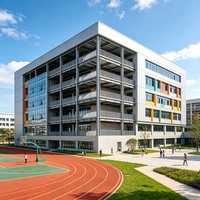 Conception d'Espace Flexible, Construction Personnalisée en Acier à Plusieurs Étages pour les Écoles Primaires et Secondaires