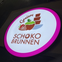 DakeSign Factory Wholesale Custom 3D Lightbox Sign Circular Vacuum Light Box IP65 Waterproof Coffee Shop Lightbox Signboard