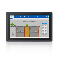 Industrial Touch Monitor Full HD Screen Panel PC Built-in Linux OS WIFI 4G Network with RS232 RS485 RJ45 USB 3.0 Port for Kiosk
