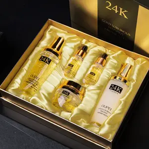 Private Label 24K Gold Skin Care Set Moisturizer Oil Control 24K Golden Toner Facial Kit Face Sets