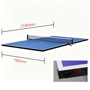 Mesa de Tenis de Mesa de MDF de 15 mm de Grosor, Fácil de Montar, con Red, Tamaño Estándar, para Entretenimiento en Interiores - Product Image 2