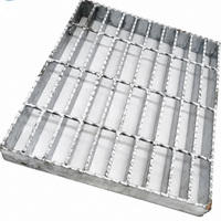 Grille en acier galvanisé à chaud antidérapante pour couverture de drainage de passerelle métallique pour la construction