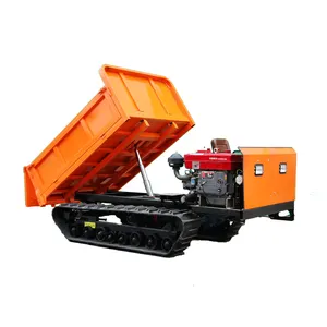 Goede Prijs Hot Koop 3 Ton Mini Dumper Tuin Gebruik Rubber Track Dumper 1 Ton 2 Ton 3 Ton 4 ton Mini Crawler Dumper Voor Verkoop