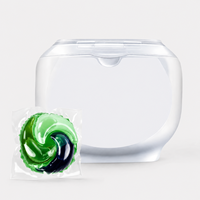 Capsules de lessive jetables 4-en-1 double couche, formule concentrée 10X nettoyage en profondeur, parfum freesia, OEM