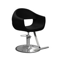 Fauteuils de Salon Inclinables Modernes en Cuir Violet, Mobilier d'Atelier Noir et Or pour Barbiers