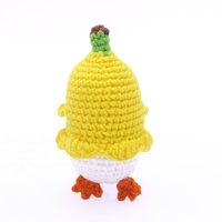 Muñeco de Ganchillo Hecho a Mano, Pollito Amarillo, el Más Vendido, Hecho en China, Regalo para el Día de la Madre, Halloween, Navidad, Decoración del Hogar