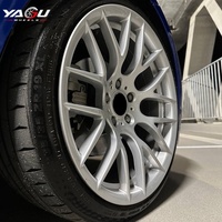 YAGU 359M 5x120 19x9 19x10 19X8.5 19X9.5 Hyper Silver Forged Wheels untuk BMW M1 E46 M3 E90 F30 Z4 M E85 E86 E60 M5 E63 M6