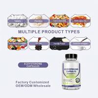 Kapsul Ecdysterone HDK OEM ODM 1200mg Ekstrak Cyanotis Arachnoidea Energi Stamina Pemulihan Otot Olahraga Vegan
