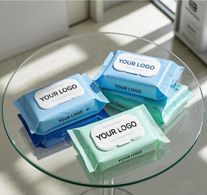 Livraison rapide pour les marques personnalisées, MOQ 30 000 paquets, lingettes pour bébé non parfumées, nettoyage rapide du corps, mini lingettes humides pour les toilettes - Product Image 2