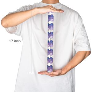 Papier cadeau MAYPLUSS à motifs d'écailles de <span class=keywords><strong>sirène</strong></span> violettes, rouleau de 33 pieds, réversible, paillettes, pour emballer des cadeaux d'anniversaire - Product Image 2