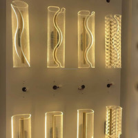 Lampes murales LED nordiques tendance avec appliques, en alliage d'aluminium E26, luminaires muraux personnalisés pour chambre à coucher, lampes de chevet à intensité variable, décoration intérieure de luxe