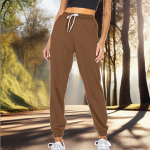 Pantalons de survêtement taille haute pour femmes Jogging surdimensionné Tricot Spandex/Nylon Imprimé Respirant Anti-froissement Décontracté Été - Product Image 2