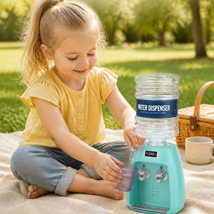 <span class=keywords><strong>Jeu</strong></span> d'imitation Distributeur d'eau à double robinet, Jouet pour enfants simulant l'utilisation d'un distributeur d'eau avec gobelet, Ensemble de jouets aquatiques - Product Image 6