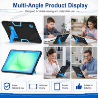 Étui antichoc pour Samsung Tab A11 Plus 11 2025 A9 Plus 11 2023 avec support pliable, protection robuste, design fin