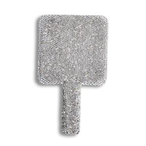 Personalized Luxury Design Silver Shiny Custom Style Round Handheld Portable <b>Compact</b> <b>Mirror</b> - Product Image 1