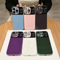 Convient pour iPhone 14 pro max étui de téléphone mobile grande fenêtre 13 étui de protection intégré en verre liquide 11