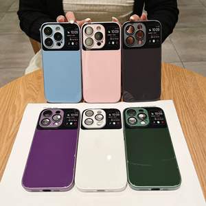 Convient pour <span class=keywords><strong>iPhone</strong></span> 14 pro max étui de téléphone mobile grande fenêtre 13 étui de <span class=keywords><strong>protection</strong></span> intégré en verre liquide <span class=keywords><strong>11</strong></span> - Product Image 1