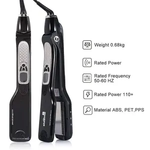 Alisador de cabelo a vapor portátil com controle de calor, modelador elétrico liso para cabelo, pente para mulheres, alisador de cabelo brasileiro, ideal para cuidados com a beleza