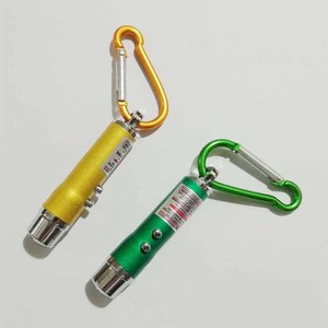 Mini LED banknote detector flashlight, infrared ultraviolet light, laser light, cat-themed gift keychain light - Product Image 2
