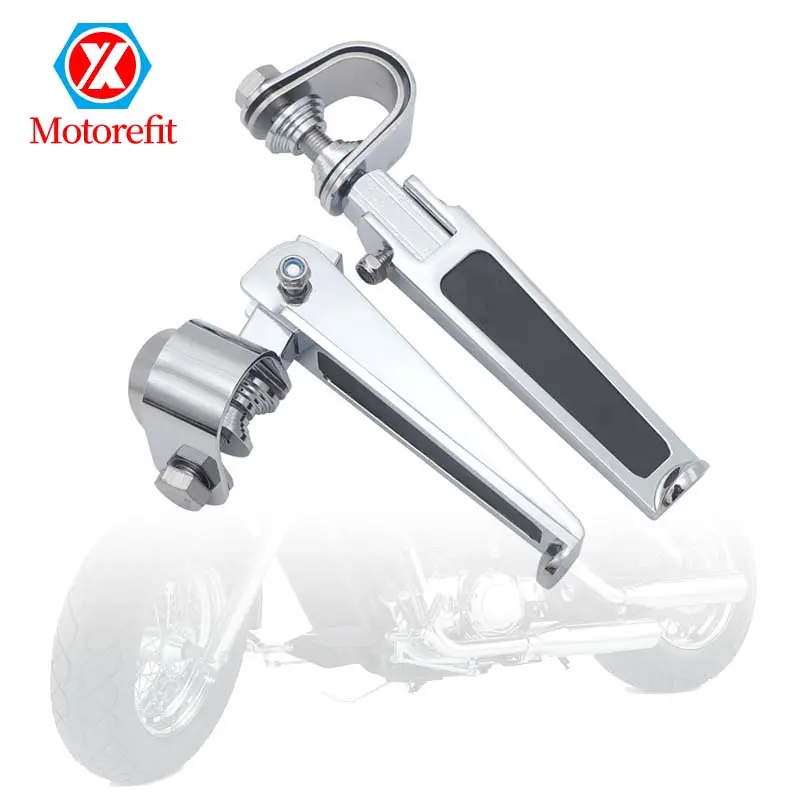 Motorefit CNC alüminyum Harre katlanır pedallar Footpeg dağı tampon ön arka Footrest pedallar motosiklet motosiklet için Harley