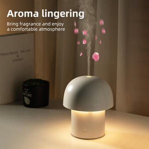Diffuseur d'arômes en forme de champignon avec lumière LED, alimenté par USB, capacité de 160 ml, pour la chambre à coucher ou le bureau - Product Image 2