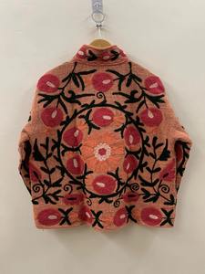 Hecho a mano TNT Tela Suzani Terciopelo Chaquetas Abrigo Hecho a mano Suzani Chaqueta para mujer Calle Chaqueta corta - Product Image 2