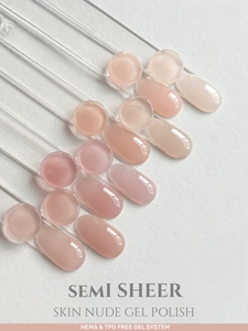 Esmalte de Uñas en Gel UV Semitransparente Estilo <span class=keywords><strong>Coreano</strong></span>, Color Nude Natural, Libre de HEMA y TPO, Marca MyBeautyNails - Product Image 2