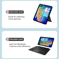 Étui Clavier Magnétique Détachable pour iPad 10ème Génération 10,9 Pouces Clavier Bluetooth Sans Fil Rétroéclairé Folio USB C